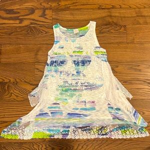 Cupio Unique Layered Tunic Tank